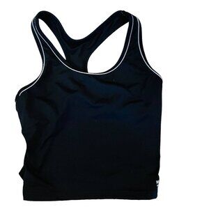 Max Muscle Womens Sports Tank Top Black Size Medium Made In‎ USA